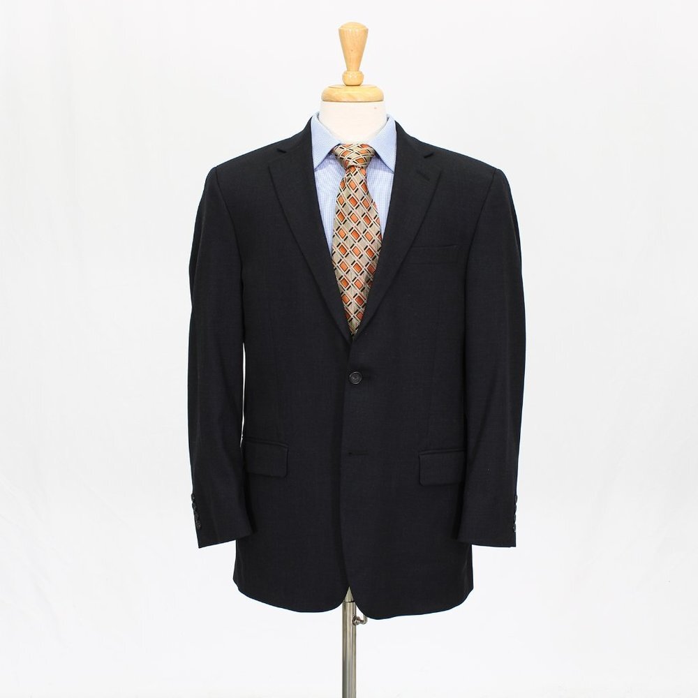 Hart Schaffner Marx Union Made USA 42R Gray Sport Coat Blazer Jacket Wool V182